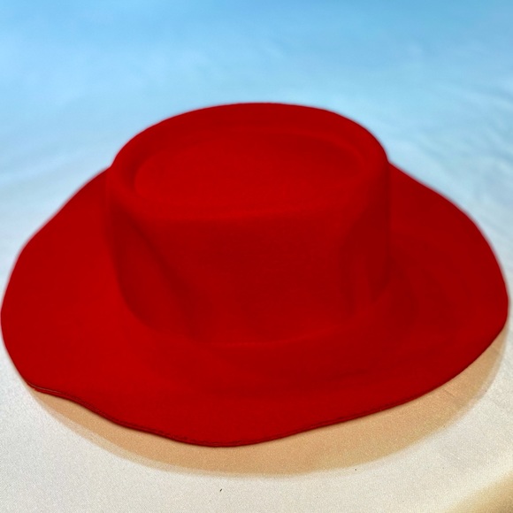 Wide brim hat in Red by Sacred Hawk - Picture 5 of 10